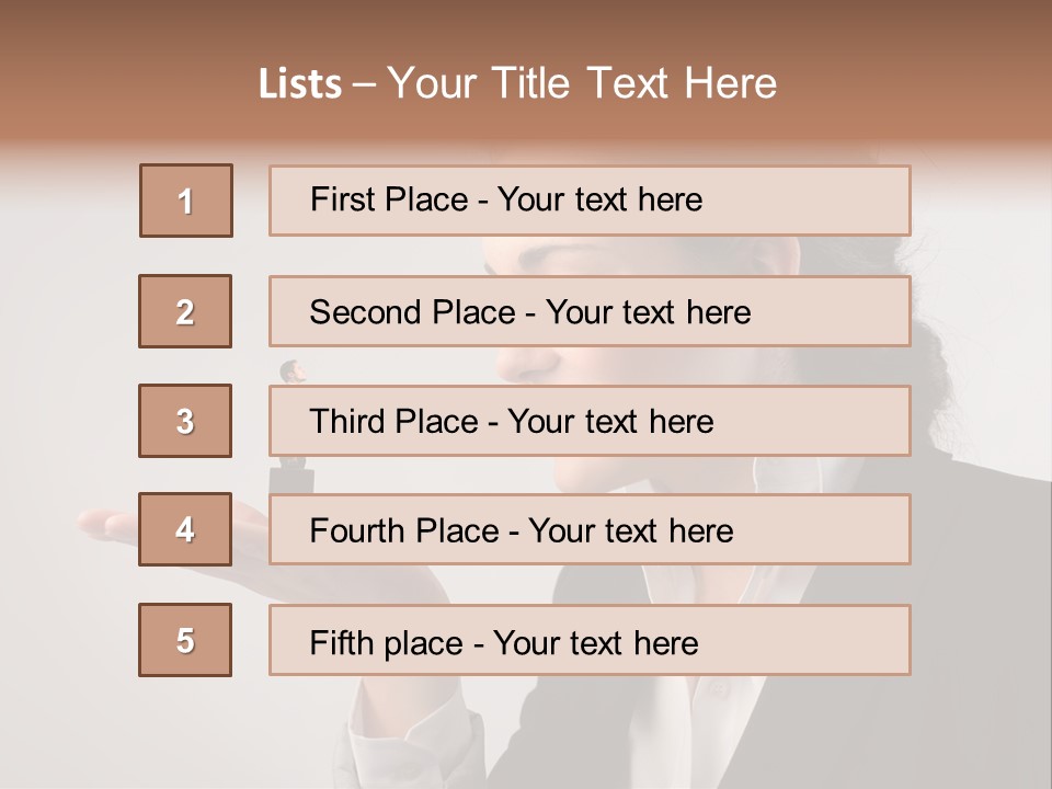 A Woman Holding A Small Toy In Her Hand PowerPoint Template