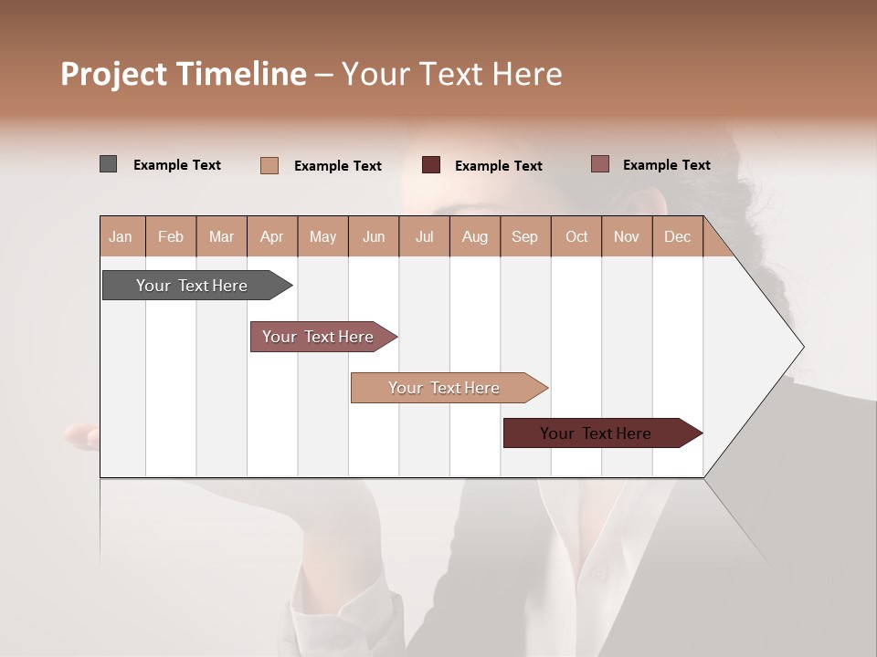 A Woman Holding A Small Toy In Her Hand PowerPoint Template
