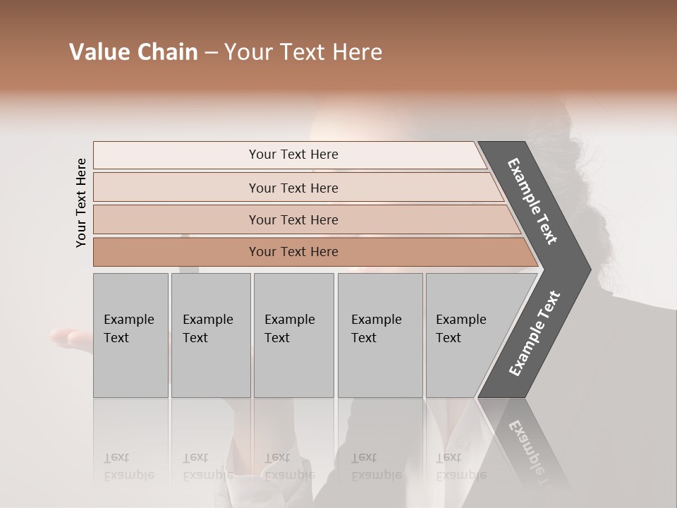 A Woman Holding A Small Toy In Her Hand PowerPoint Template