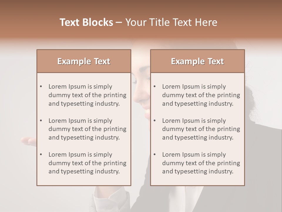 A Woman Holding A Small Toy In Her Hand PowerPoint Template