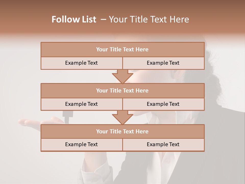 A Woman Holding A Small Toy In Her Hand PowerPoint Template