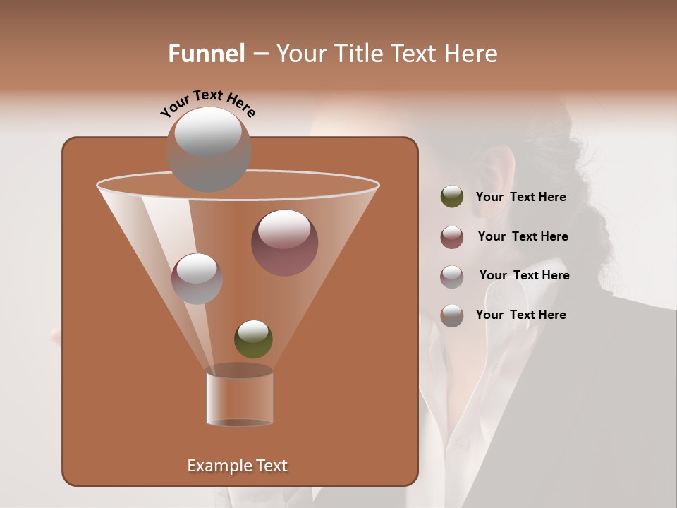 A Woman Holding A Small Toy In Her Hand PowerPoint Template