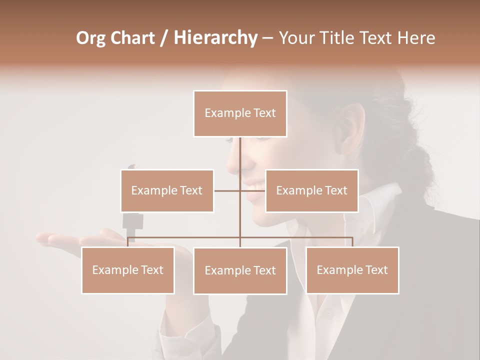 A Woman Holding A Small Toy In Her Hand PowerPoint Template