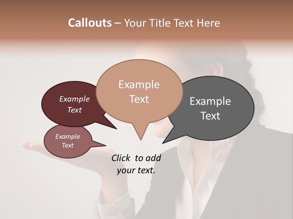 A Woman Holding A Small Toy In Her Hand PowerPoint Template