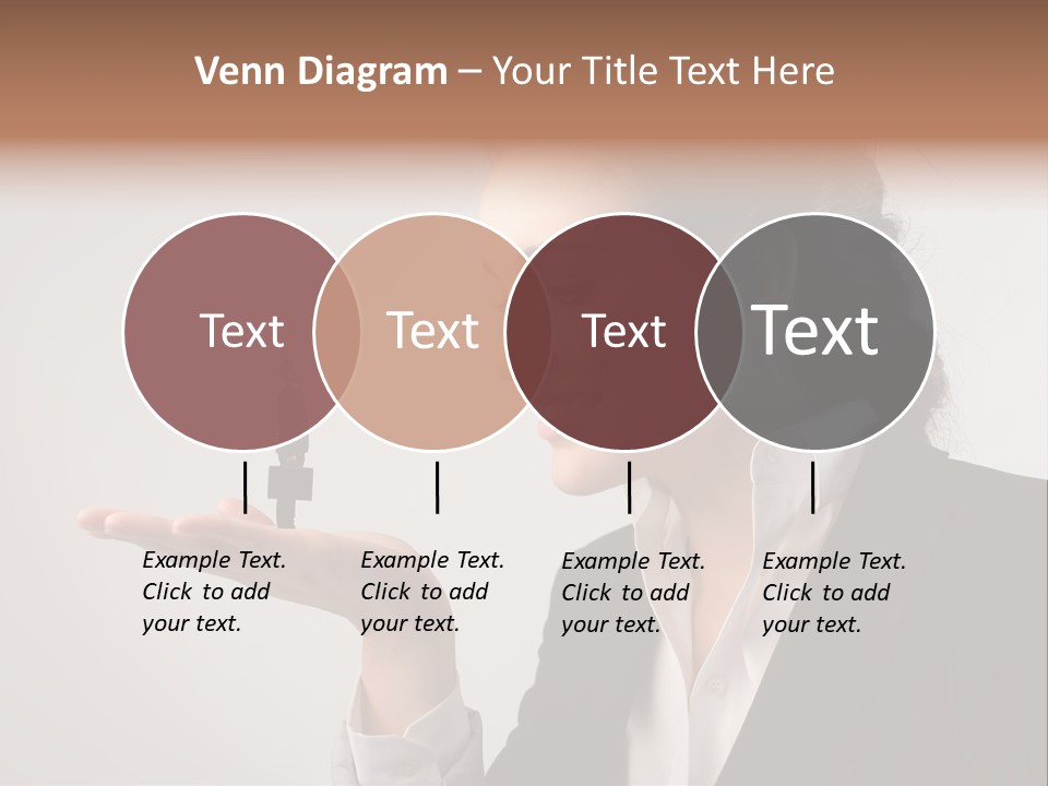 A Woman Holding A Small Toy In Her Hand PowerPoint Template