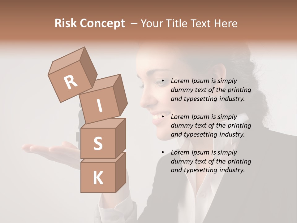 A Woman Holding A Small Toy In Her Hand PowerPoint Template