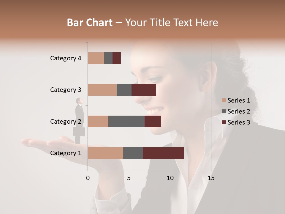 A Woman Holding A Small Toy In Her Hand PowerPoint Template