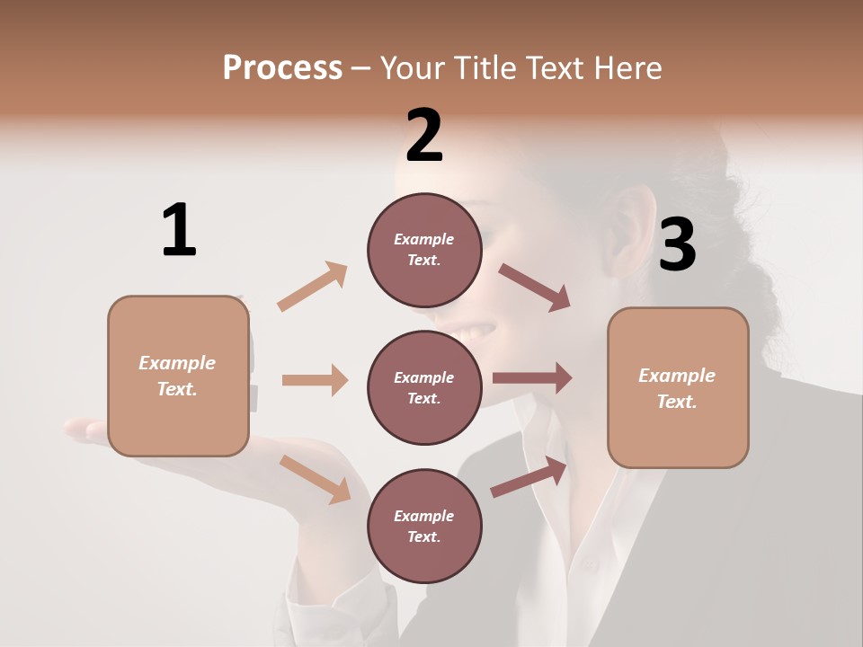 A Woman Holding A Small Toy In Her Hand PowerPoint Template