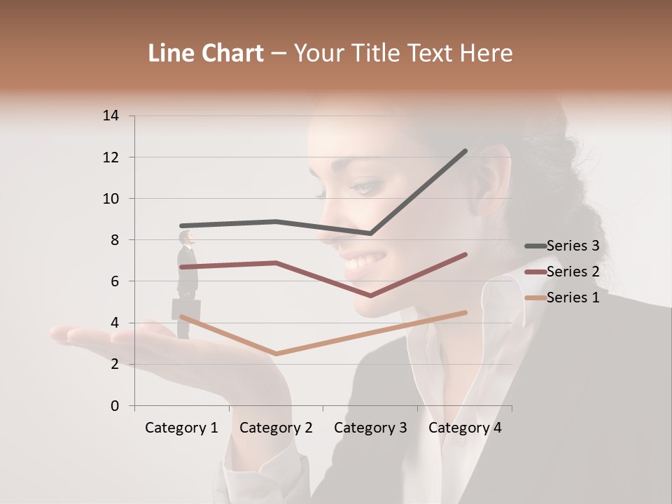 A Woman Holding A Small Toy In Her Hand PowerPoint Template