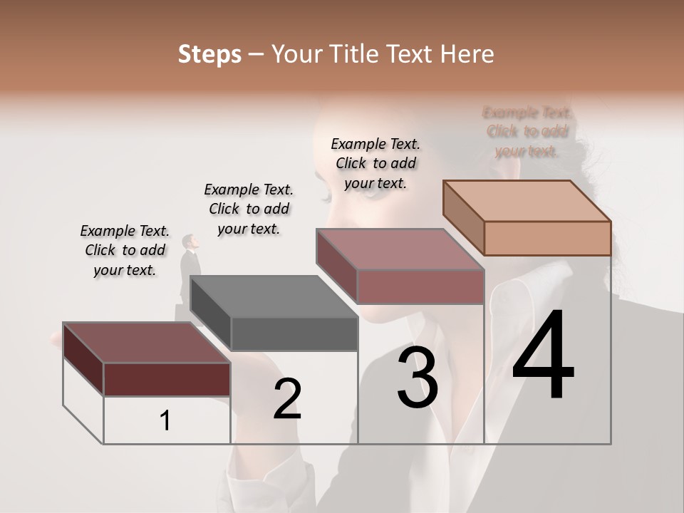 A Woman Holding A Small Toy In Her Hand PowerPoint Template