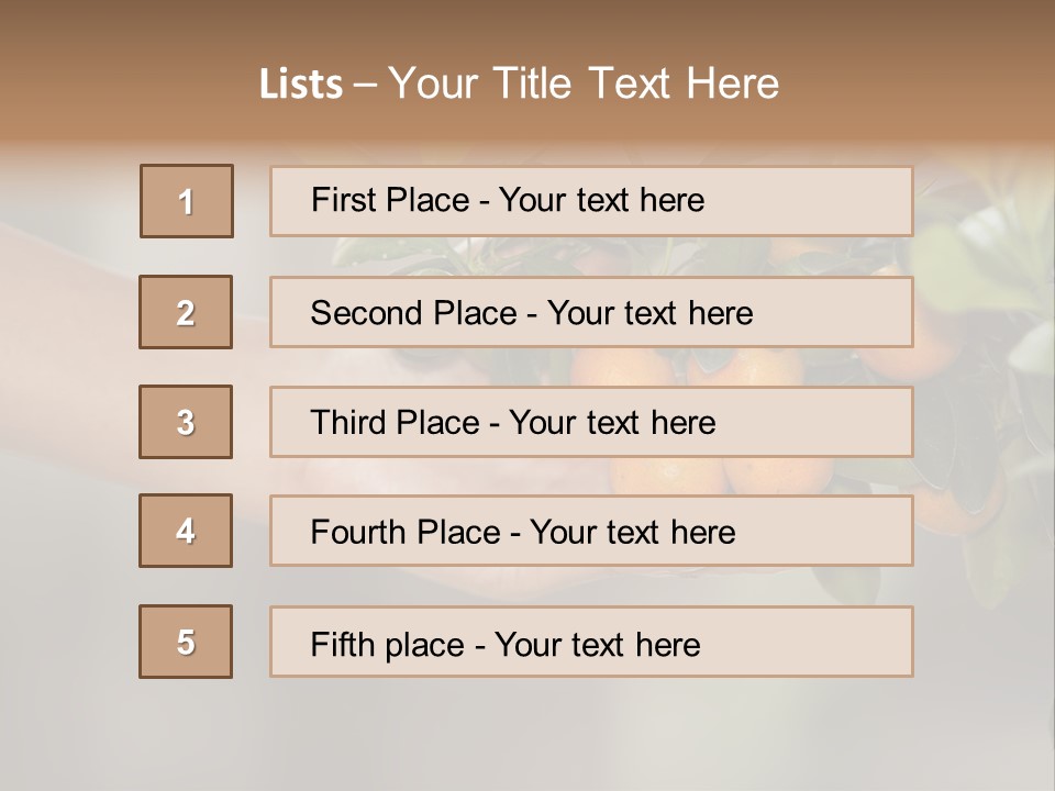 Tropical Sweet Ripe PowerPoint Template