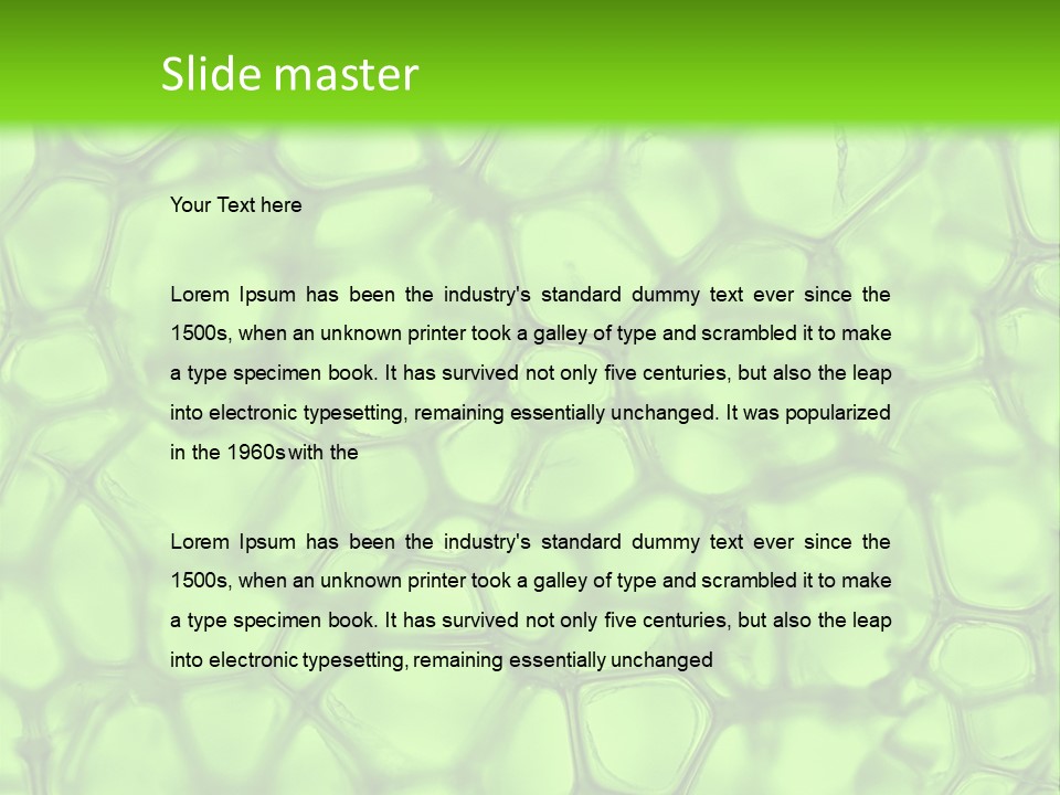 Shape Closeup Medical PowerPoint Template