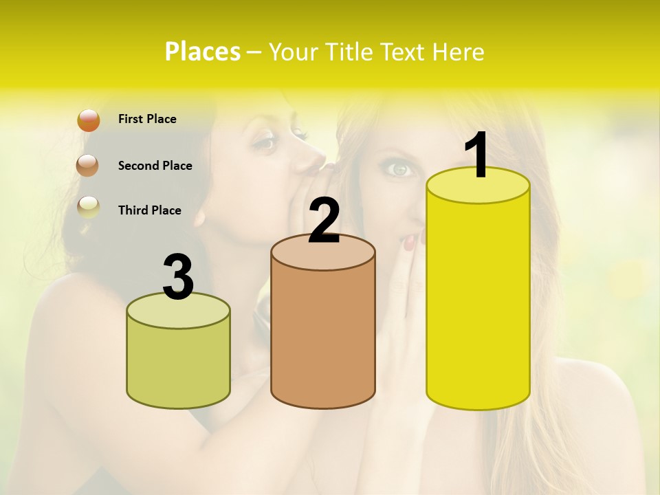 Closeup Hair Pretty PowerPoint Template