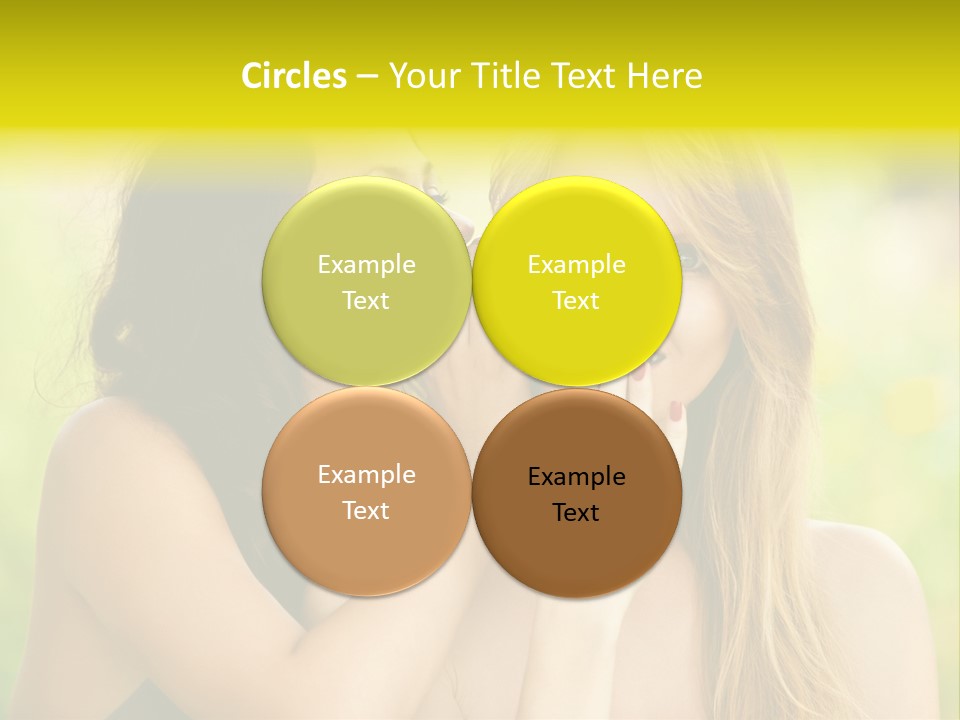 Closeup Hair Pretty PowerPoint Template