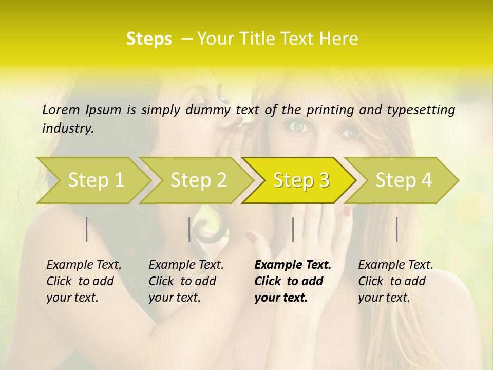 Closeup Hair Pretty PowerPoint Template