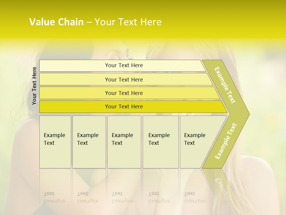 Closeup Hair Pretty PowerPoint Template