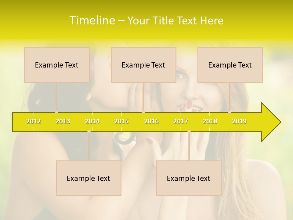 Closeup Hair Pretty PowerPoint Template