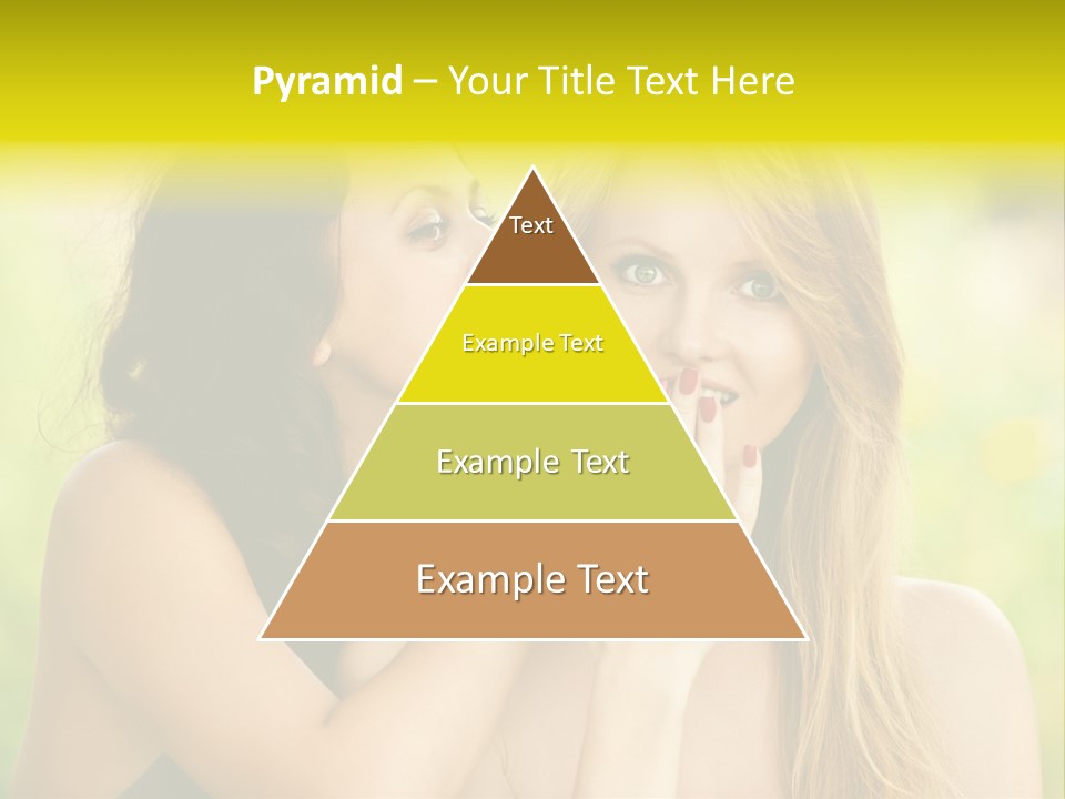 Closeup Hair Pretty PowerPoint Template