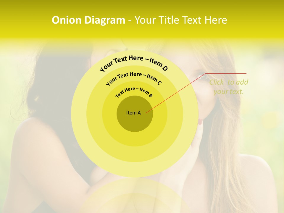 Closeup Hair Pretty PowerPoint Template