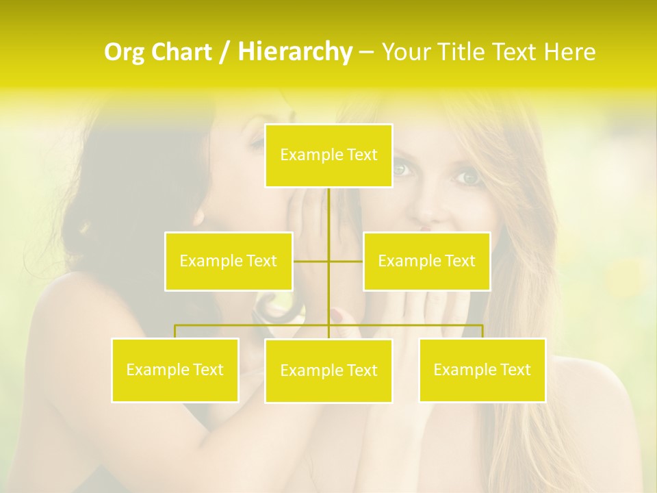 Closeup Hair Pretty PowerPoint Template