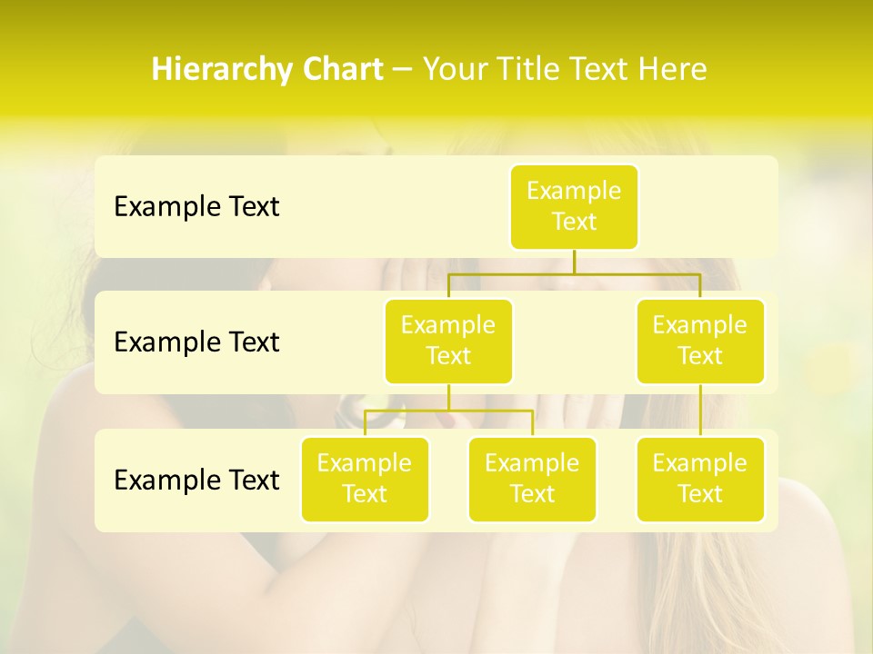 Closeup Hair Pretty PowerPoint Template