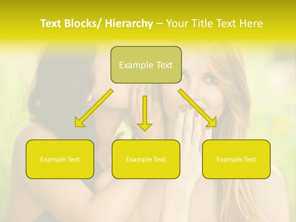 Closeup Hair Pretty PowerPoint Template