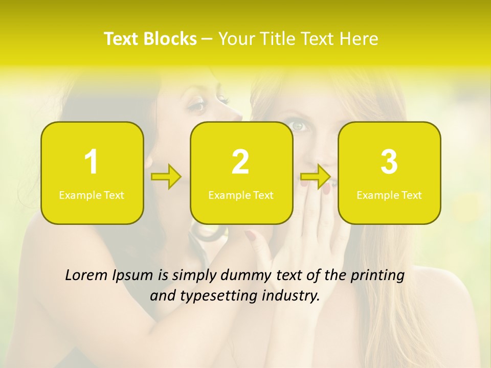 Closeup Hair Pretty PowerPoint Template