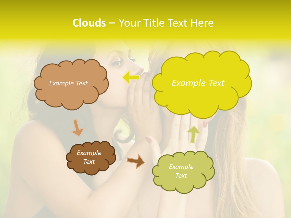 Closeup Hair Pretty PowerPoint Template