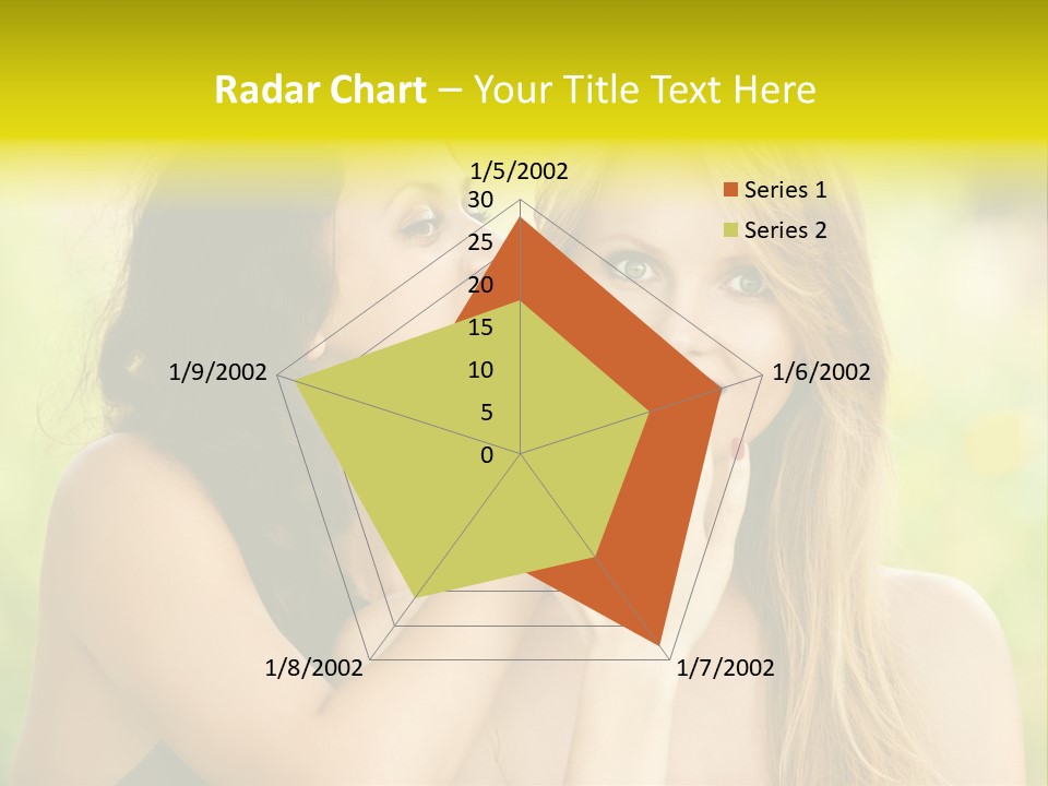 Closeup Hair Pretty PowerPoint Template