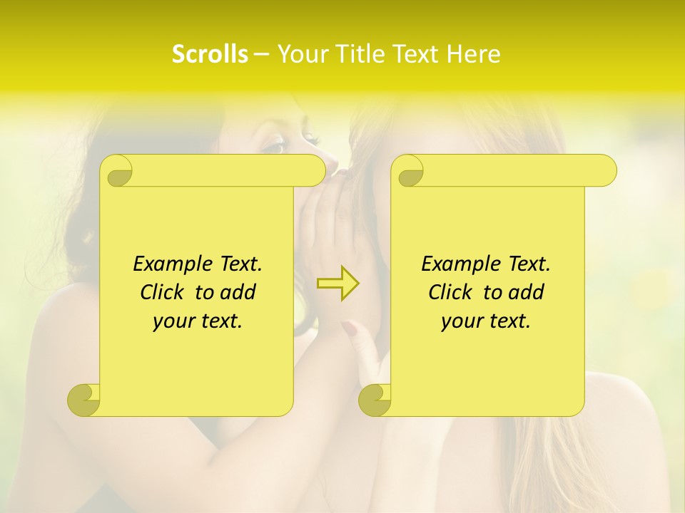 Closeup Hair Pretty PowerPoint Template