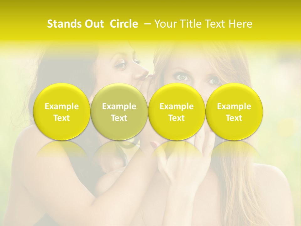 Closeup Hair Pretty PowerPoint Template