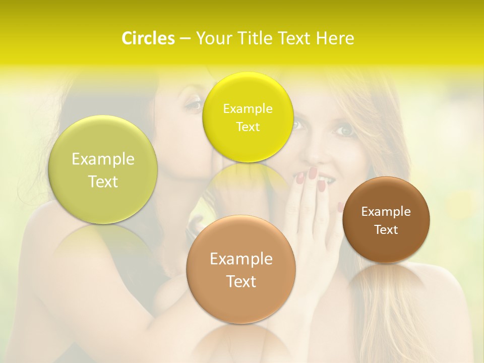 Closeup Hair Pretty PowerPoint Template