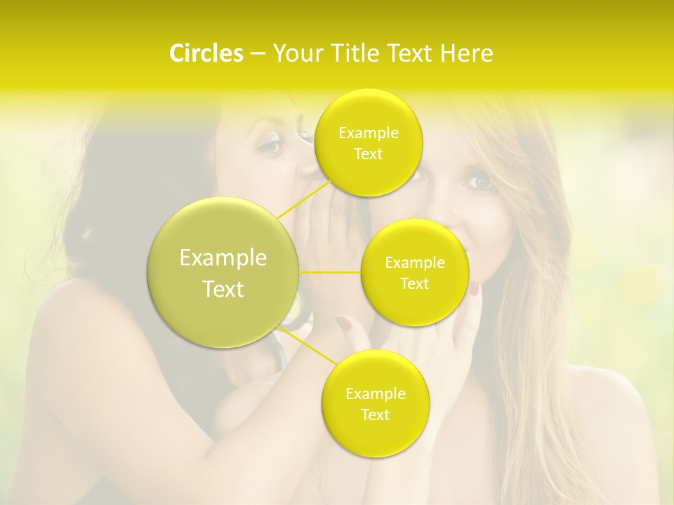 Closeup Hair Pretty PowerPoint Template