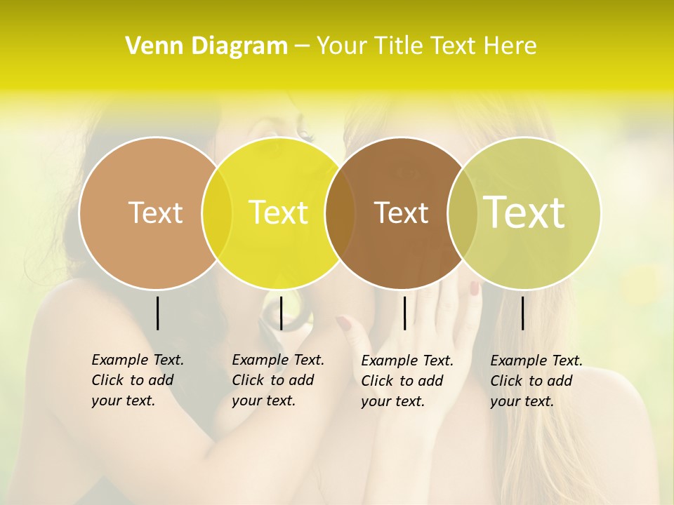 Closeup Hair Pretty PowerPoint Template