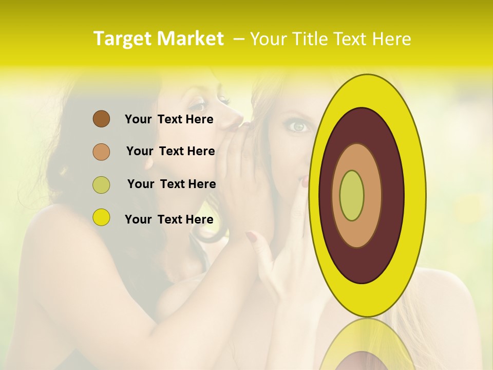 Closeup Hair Pretty PowerPoint Template