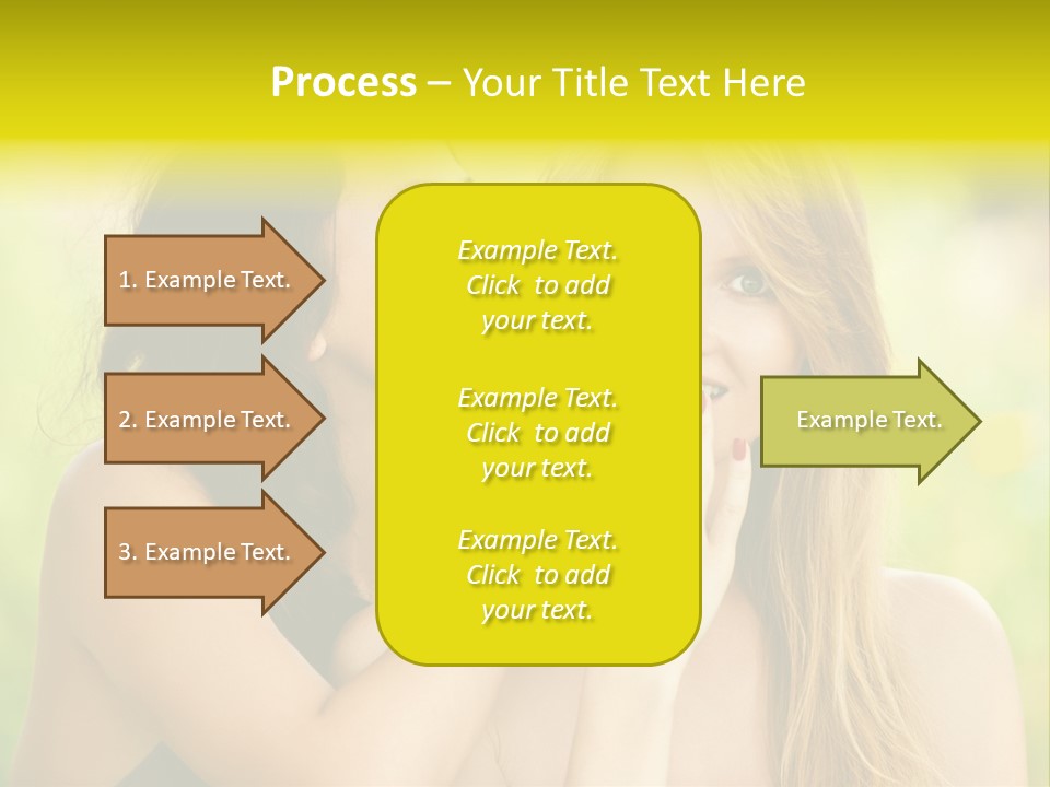 Closeup Hair Pretty PowerPoint Template