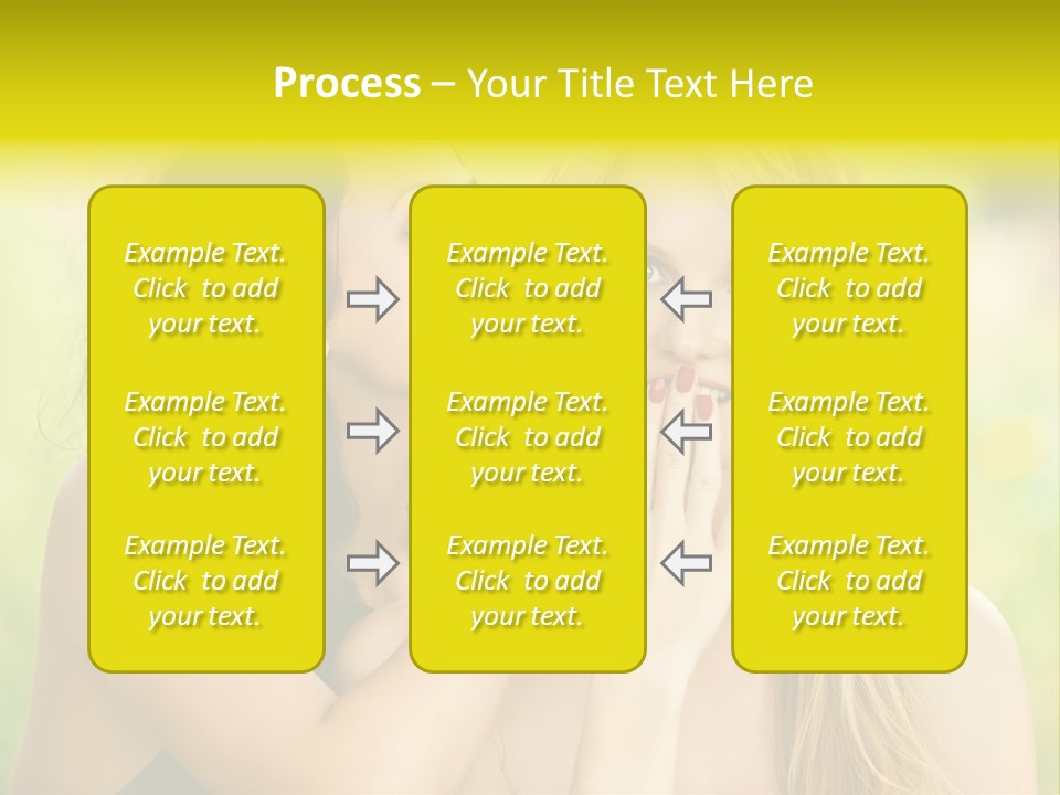 Closeup Hair Pretty PowerPoint Template