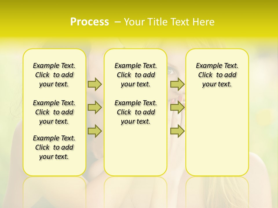 Closeup Hair Pretty PowerPoint Template