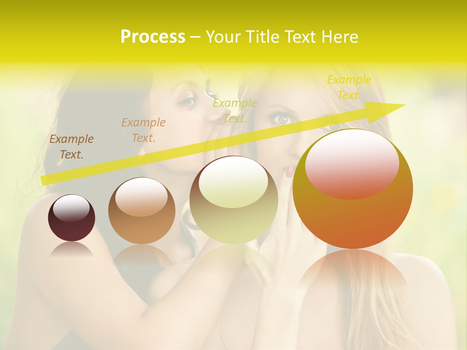 Closeup Hair Pretty PowerPoint Template