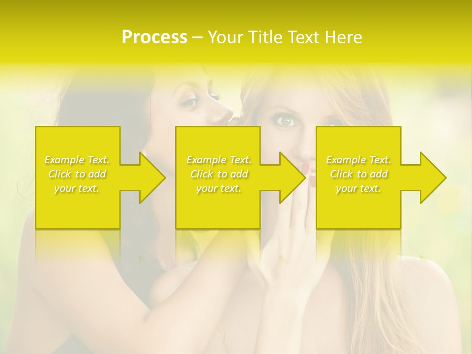 Closeup Hair Pretty PowerPoint Template