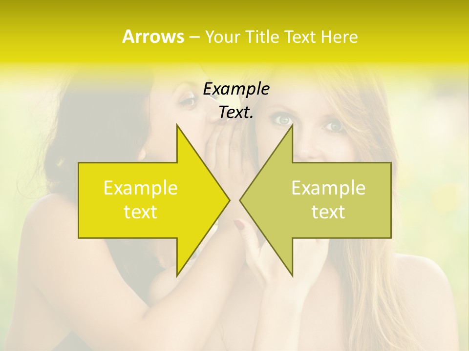 Closeup Hair Pretty PowerPoint Template