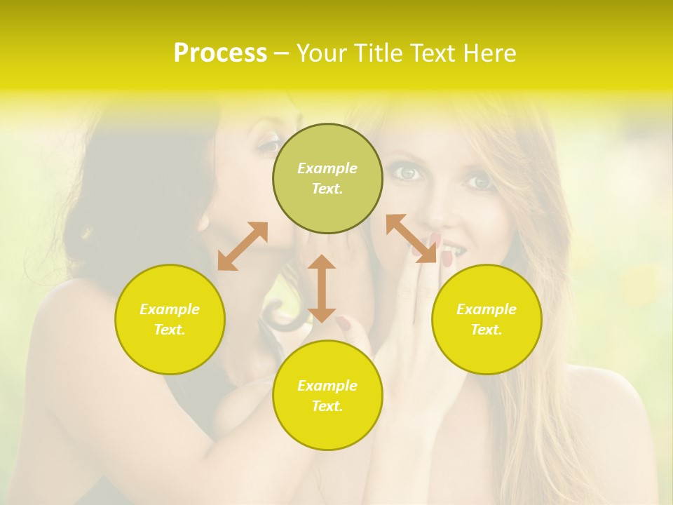 Closeup Hair Pretty PowerPoint Template