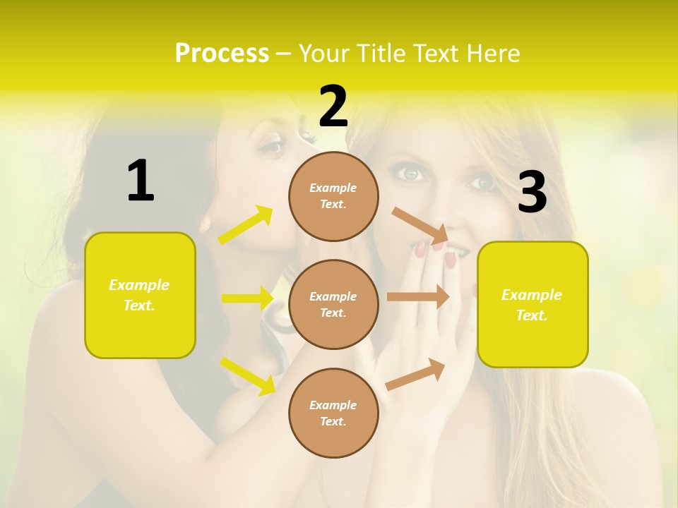 Closeup Hair Pretty PowerPoint Template