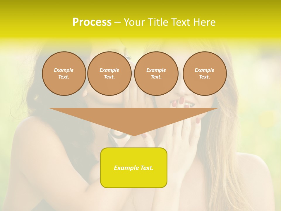 Closeup Hair Pretty PowerPoint Template