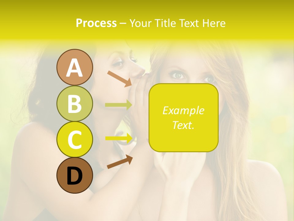 Closeup Hair Pretty PowerPoint Template