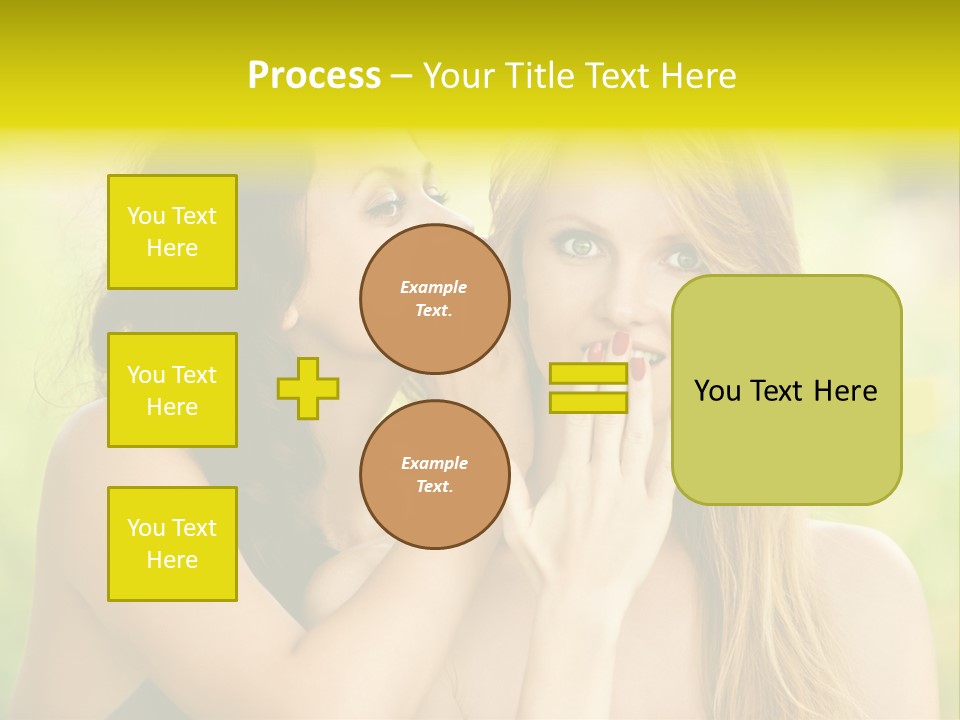 Closeup Hair Pretty PowerPoint Template