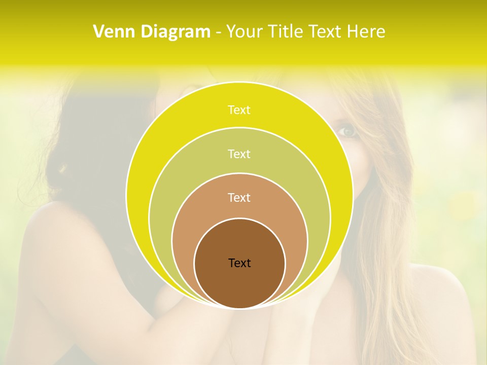 Closeup Hair Pretty PowerPoint Template