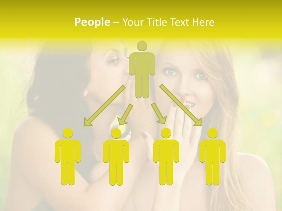 Closeup Hair Pretty PowerPoint Template