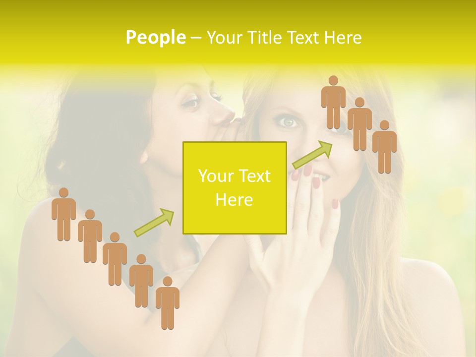 Closeup Hair Pretty PowerPoint Template