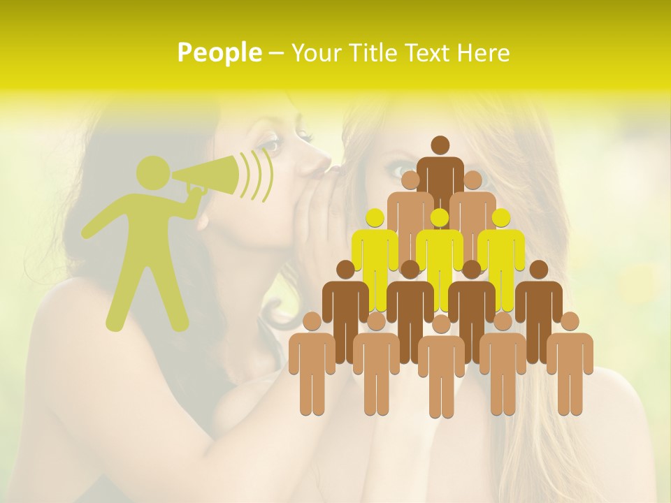 Closeup Hair Pretty PowerPoint Template